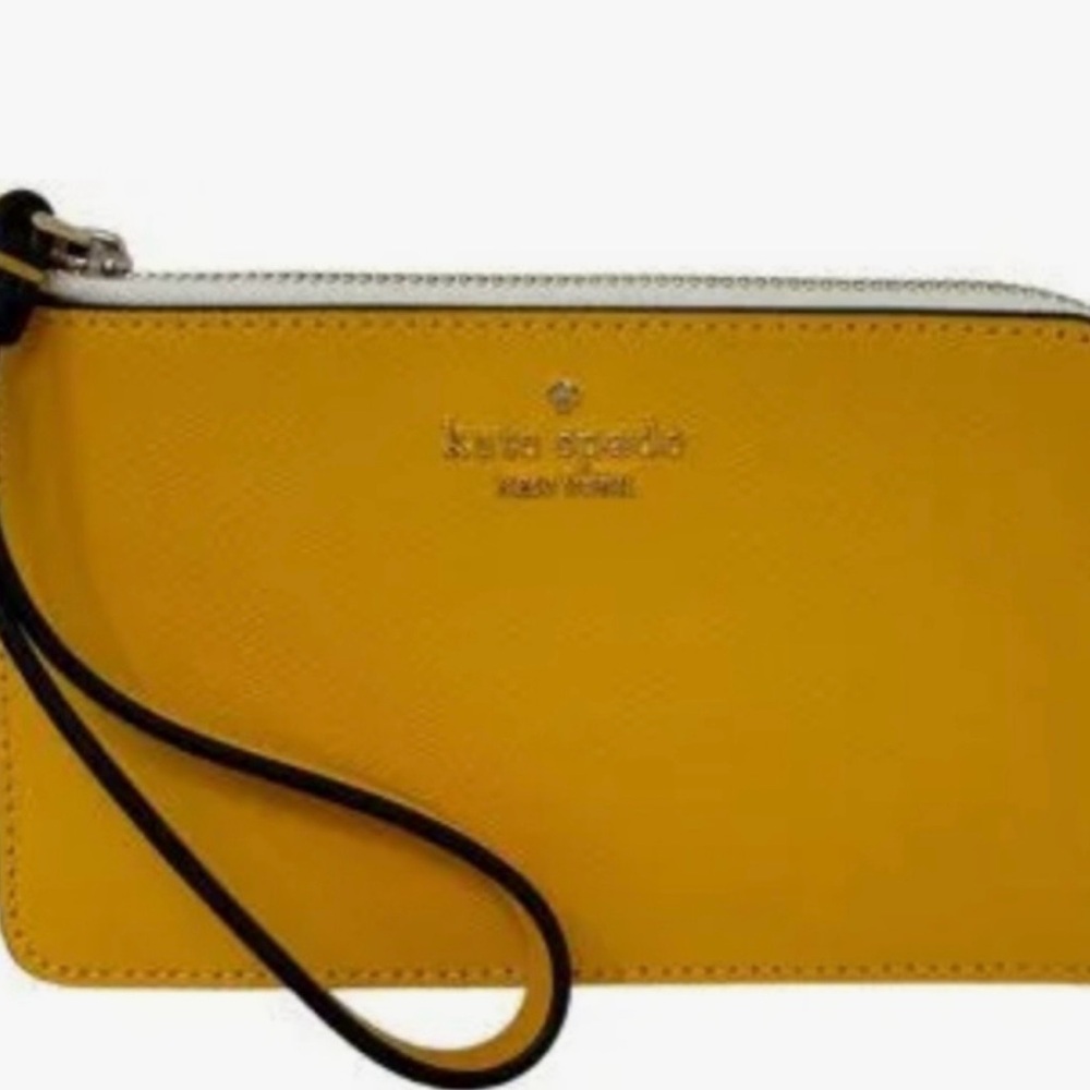 Kate Spade Lucy Bicolor Small L Zip Wristlet
